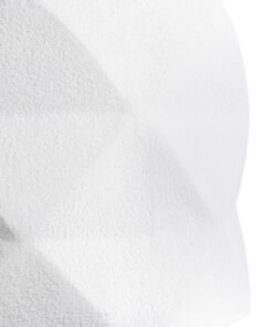 GloboStar® Artificial Garden VARENNA 20742 Επιδαπέδιο Πολυεστερικό Τσιμεντένιο Κασπώ Γλάστρα - Flower Pot Λευκό Φ40 x Υ30cm 19 20742 8