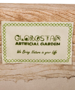GloboStar® Artificial Garden TOSCANE 20749 Επιδαπέδιο Πολυεστερικό Τσιμεντένιο Κασπώ Γλάστρα - Flower Pot Γκρι με Καφέ Μ110 x Π30 x Υ61cm 19 20749 9