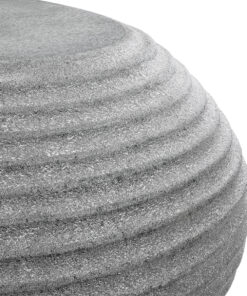 GloboStar® Artificial Garden FLORENCE 20751 Επιδαπέδιο Πολυεστερικό Τσιμεντένιο Κασπώ Γλάστρα - Flower Pot Γκρι Μ130 x Π90 x Υ48cm 19 20751 8