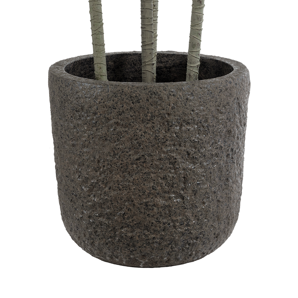 GloboStar® Artificial Garden LUCCA 20755 Επιδαπέδιο Πολυεστερικό Τσιμεντένιο Κασπώ Γλάστρα - Flower Pot Καφέ Φ25 x Υ23cm 4 GloboStar® Artificial Garden LUCCA 20755 Επιδαπέδιο Πολυεστερικό Τσιμεντένιο Κασπώ Γλάστρα - Flower Pot Καφέ Φ25 x Υ23cm - Image 2