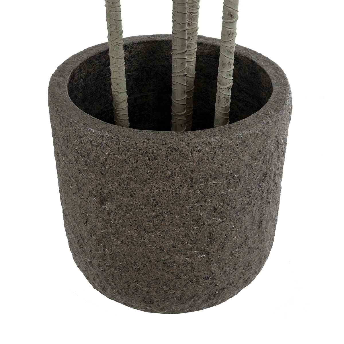 GloboStar® Artificial Garden LUCCA 20755 Επιδαπέδιο Πολυεστερικό Τσιμεντένιο Κασπώ Γλάστρα - Flower Pot Καφέ Φ25 x Υ23cm 5 GloboStar® Artificial Garden LUCCA 20755 Επιδαπέδιο Πολυεστερικό Τσιμεντένιο Κασπώ Γλάστρα - Flower Pot Καφέ Φ25 x Υ23cm - Image 3