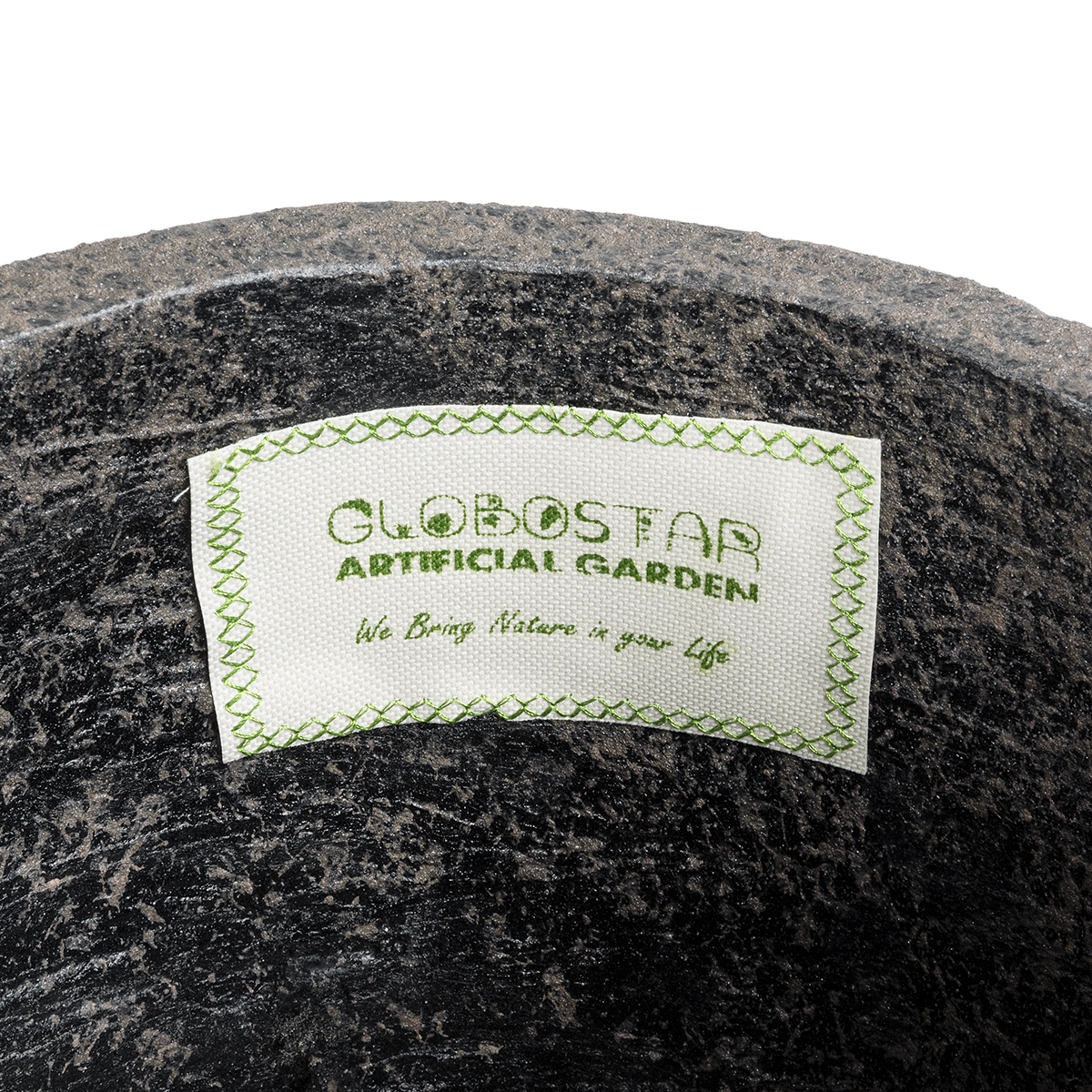 GloboStar® Artificial Garden LUCCA 20755 Επιδαπέδιο Πολυεστερικό Τσιμεντένιο Κασπώ Γλάστρα - Flower Pot Καφέ Φ25 x Υ23cm 10 GloboStar® Artificial Garden LUCCA 20755 Επιδαπέδιο Πολυεστερικό Τσιμεντένιο Κασπώ Γλάστρα - Flower Pot Καφέ Φ25 x Υ23cm - Image 8