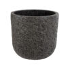 GloboStar® GloboStar® Artificial Garden LUCCA 20756 Επιδαπέδιο Πολυεστερικό Τσιμεντένιο Κασπώ Γλάστρα - Flower Pot Καφέ Φ31 x Υ28cm