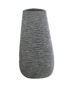 GloboStar® GloboStar® Artificial Garden RONDA 20760 Επιδαπέδιο Πολυεστερικό Τσιμεντένιο Κασπώ Γλάστρα - Flower Pot Γκρι Μ54 x Π48 x Υ104cm