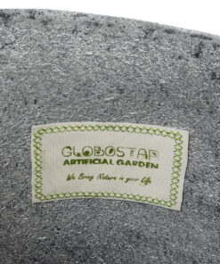 GloboStar® Artificial Garden GALICIA 20763 Επιδαπέδιο Πολυεστερικό Τσιμεντένιο Κασπώ Γλάστρα - Flower Pot Γκρι Φ52 x Υ80cm 19 20763 9
