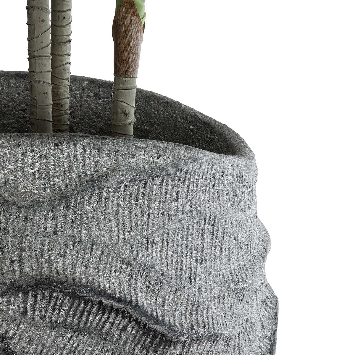 GloboStar® Artificial Garden GALICIA 20764 Επιδαπέδιο Πολυεστερικό Τσιμεντένιο Κασπώ Γλάστρα - Flower Pot Γκρι Φ50 x Υ110cm 8 GloboStar® Artificial Garden GALICIA 20764 Επιδαπέδιο Πολυεστερικό Τσιμεντένιο Κασπώ Γλάστρα - Flower Pot Γκρι Φ50 x Υ110cm - Image 6