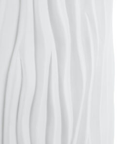 GloboStar® Artificial Garden ORIENTE 20768 Επιδαπέδιο Πολυεστερικό Τσιμεντένιο Κασπώ Γλάστρα - Flower Pot Λευκό Φ35 x Υ65cm 18 20768 8