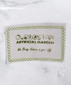 GloboStar® Artificial Garden ALMUDENA 20769 Επιδαπέδιο Πολυεστερικό Τσιμεντένιο Κασπώ Γλάστρα - Flower Pot Μαύρο με Λευκό Φ36 x Υ60cm 19 20769 9