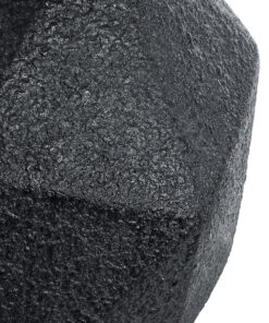 GloboStar® Artificial Garden CARNABY 20779 Επιδαπέδιο Πολυεστερικό Τσιμεντένιο Κασπώ Γλάστρα - Flower Pot Μαύρο Μ38 x Π38 x Υ38cm 17 20779 8