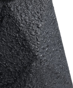 GloboStar® Artificial Garden GREENWICH 20786 Επιδαπέδιο Πολυεστερικό Τσιμεντένιο Κασπώ Γλάστρα - Flower Pot Μαύρο Μ20 x Π14 x Υ32cm 17 20786 8