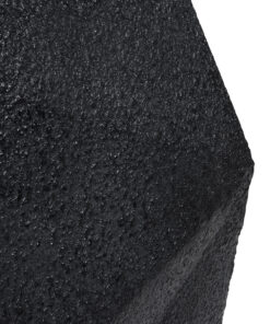 GloboStar® Artificial Garden CAMDEN 20788 Επιδαπέδιο Πολυεστερικό Τσιμεντένιο Κασπώ Γλάστρα - Flower Pot Μαύρο Μ47 x Π43 x Υ66cm 18 20788 8