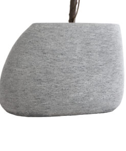 GloboStar® Artificial Garden OXFORD 20794 Επιδαπέδιο Πολυεστερικό Τσιμεντένιο Κασπώ Γλάστρα - Flower Pot Γκρι Μ60 x Π55 x Υ43cm 16 20794 5