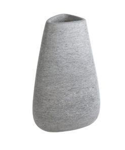 GloboStar® GloboStar® Artificial Garden OXFORD 20796 Επιδαπέδιο Πολυεστερικό Τσιμεντένιο Κασπώ Γλάστρα - Flower Pot Γκρι Μ45 x Π40 x Υ72cm