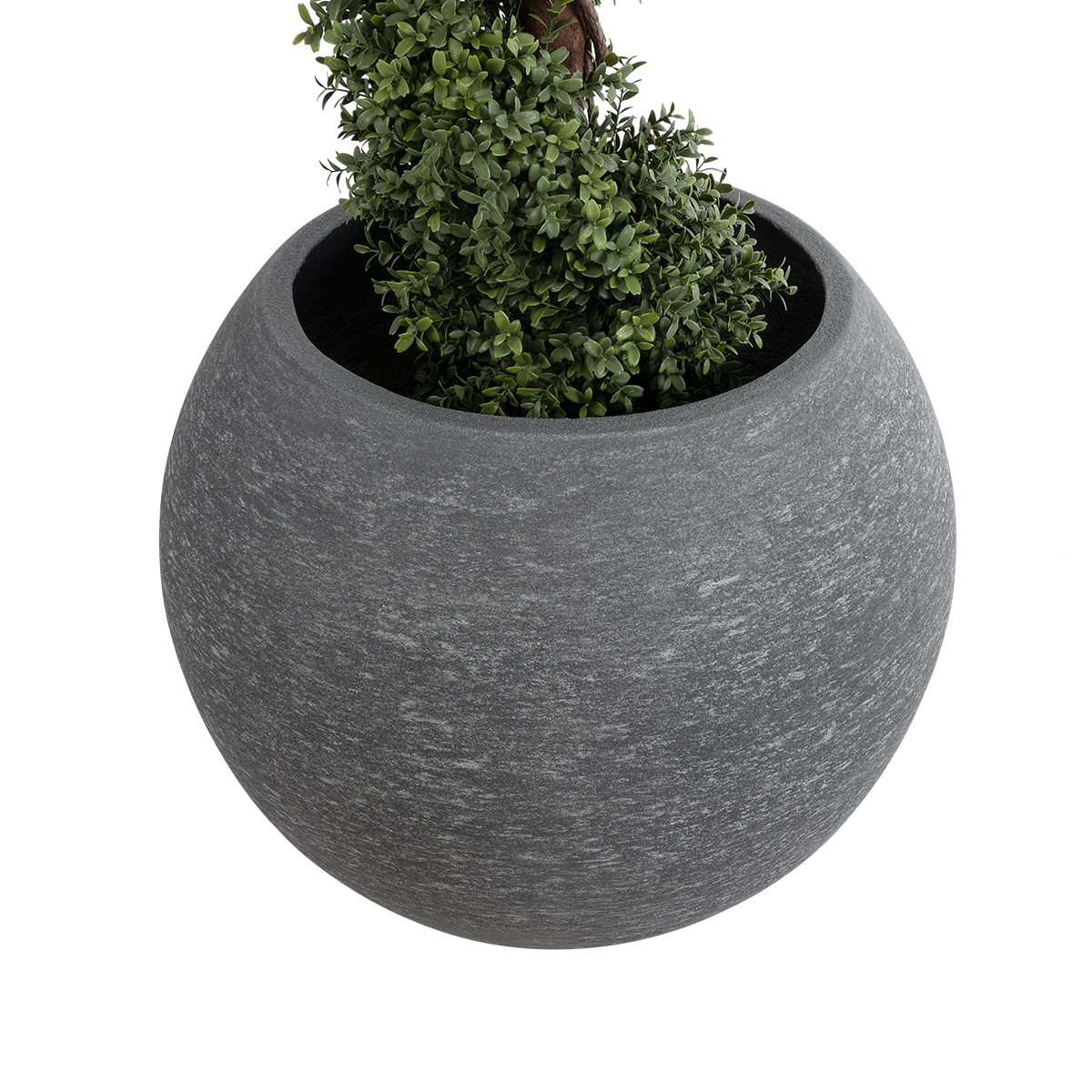 GloboStar® Artificial Garden COLUMBIA 20798 Επιδαπέδιο Πολυεστερικό Τσιμεντένιο Κασπώ Γλάστρα - Flower Pot Γκρι Φ60 x Υ51cm 5 GloboStar® Artificial Garden COLUMBIA 20798 Επιδαπέδιο Πολυεστερικό Τσιμεντένιο Κασπώ Γλάστρα - Flower Pot Γκρι Φ60 x Υ51cm - Image 3