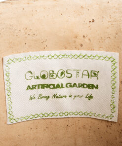 GloboStar® Artificial Garden MEDRANO 20799 ΣΕΤ 2 Διακοσμητικά Πολυεστερικά Τσιμεντένιά Κασπώ Γλάστρες - Flower Pots Μπεζ A:Φ25 x Υ23cm B:Φ25 x Υ23cm 20 20799 9