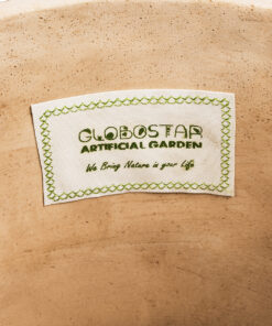 GloboStar® Artificial Garden GIUSEPPE 20800 Διακοσμητικό Πολυεστερικό Τσιμεντένιο Κασπώ Γλάστρα - Flower Pot Καφέ Φ35 x Υ33cm 20 20800 9