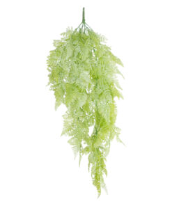 GloboStar® GloboStar® Artificial Garden HANGING FERN 20806 Τεχνητό Διακοσμητικό Κρεμαστό Φυτό Φτέρη Μ40 x Π20 x Υ88cm