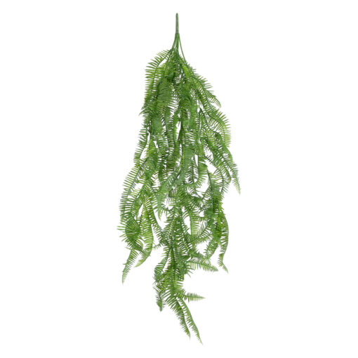 GloboStar® GloboStar® Artificial Garden HANGING FERN BRANCH  20833 Τεχνητό Διακοσμητικό Κρεμαστό κλαδί Φτέρης Μ30 x Π8 x Υ87cm