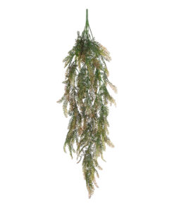 GloboStar® GloboStar® Artificial Garden HANGING FERN 20840 Τεχνητό Διακοσμητικό Κρεμαστό Φυτό Φτέρη Μ25 x Π12 x Υ85cm
