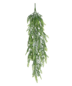 GloboStar® GloboStar® Artificial Garden HANGING FERN 20841 Τεχνητό Διακοσμητικό Κρεμαστό Φυτό Φτέρη Μ25 x Π12 x Υ85cm