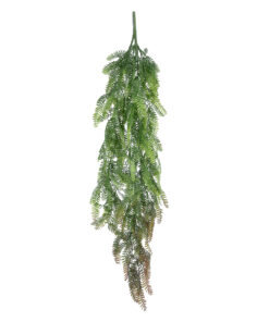 GloboStar® GloboStar® Artificial Garden HANGING FERN 20842 Τεχνητό Διακοσμητικό Κρεμαστό Φυτό Φτέρη Μ25 x Π12 x Υ85cm