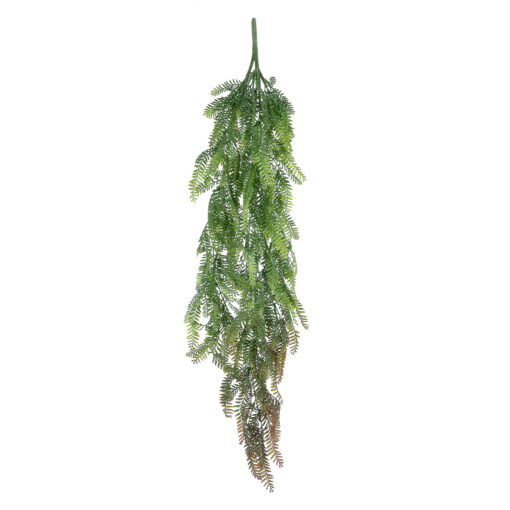 GloboStar® GloboStar® Artificial Garden HANGING FERN 20842 Τεχνητό Διακοσμητικό Κρεμαστό Φυτό Φτέρη Μ25 x Π12 x Υ85cm