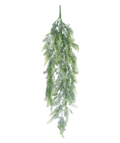 GloboStar® GloboStar® Artificial Garden HANGING FERN 20843 Τεχνητό Διακοσμητικό Κρεμαστό Φυτό Φτέρη Μ25 x Π12 x Υ85cm