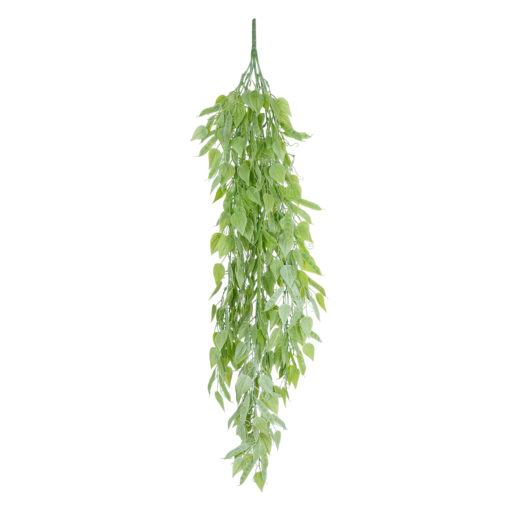 GloboStar® GloboStar® Artificial Garden HANGING LIMA BEAN 20847 Τεχνητό Διακοσμητικό Κρεμαστό Φυτό Φασόλι Λίμα Μ29 x Π10 x Υ86cm