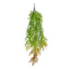 GloboStar® GloboStar® Artificial Garden HANGING FERN 20854 Τεχνητό Διακοσμητικό Κρεμαστό Φυτό Φτέρη Μ30 x Π14 x Υ85cm