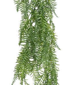 Alternative view of GloboStar® Artificial Garden HANGING FERN 20861 Τεχνητό Διακοσμητικό Κρεμαστό Φυτό Φτέρη Μ28 x Π15 x Υ90cm