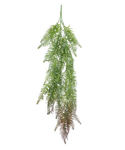 GloboStar® GloboStar® Artificial Garden HANGING FERN 20862 Τεχνητό Διακοσμητικό Κρεμαστό Φυτό Φτέρη Μ28 x Π15 x Υ90cm
