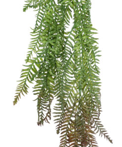 Alternative view of GloboStar® Artificial Garden HANGING FERN 20862 Τεχνητό Διακοσμητικό Κρεμαστό Φυτό Φτέρη Μ28 x Π15 x Υ90cm