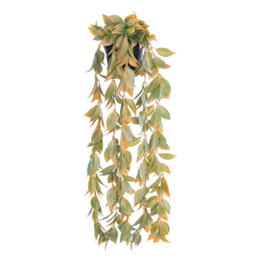 GloboStar® GloboStar® Artificial Garden HANGING POMELO LEAF 20871 - Τεχνητό Κρεμαστό Διακοσμητικό Φυτό Φύλλο Πομέλο  Φ17 x Y50cm