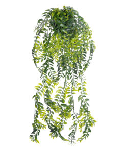 GloboStar® GloboStar® Artificial Garden HANGING FERN 20877 - Τεχνητό Κρεμαστό Διακοσμητικό Φυτό Φτέρη  Φ23 x Y70cm