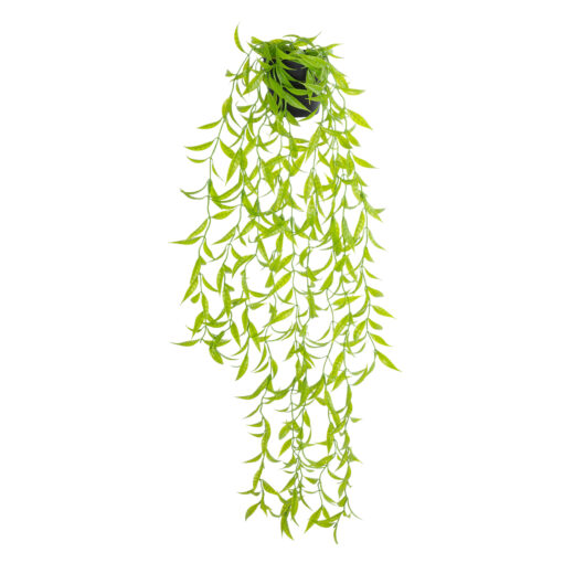 GloboStar® GloboStar® Artificial Garden HANGING CAMELIA LEAF 20879 - Τεχνητό Κρεμαστό Διακοσμητικό Φυτό Φύλλο Καμέλιας Φ31 x Y80cm