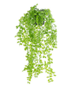 GloboStar® GloboStar® Artificial Garden HANGING PEACH LEAF 20880 - Τεχνητό Κρεμαστό Διακοσμητικό Φυτό Φύλλο Ροδακινιάς  Φ20 x Y50cm