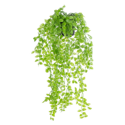 GloboStar® GloboStar® Artificial Garden HANGING PEACH LEAF 20880 - Τεχνητό Κρεμαστό Διακοσμητικό Φυτό Φύλλο Ροδακινιάς  Φ20 x Y50cm