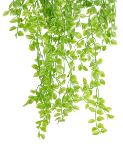 Alternative view of GloboStar® Artificial Garden HANGING PEACH LEAF 20880 - Τεχνητό Κρεμαστό Διακοσμητικό Φυτό Φύλλο Ροδακινιάς  Φ20 x Y50cm