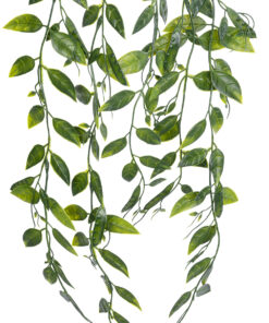 Alternative view of GloboStar® Artificial Garden HANGING DUTCH BEAN 20883 - Τεχνητό Κρεμαστό Διακοσμητικό Φυτό Ολλανδικό Φασόλι Φ28 x Y70cm
