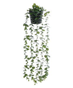 GloboStar® GloboStar® Artificial Garden HANGING EUCALYPTUS LEAF 20884 - Τεχνητό Κρεμαστό Διακοσμητικό Φυτό Φύλλα Ευκάλυπτου Φ17 x Y60cm
