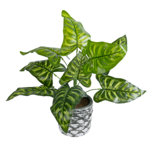 GloboStar® GloboStar® Artificial Garden PEACOCK 20888 Τεχνητό Διακοσμητικό Φυτό Παγώνι Φ38 x Υ33cm