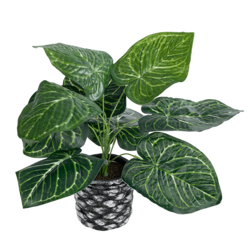 GloboStar® GloboStar® Artificial Garden ANTHURIUM 20892 Τεχνητό Διακοσμητικό Φυτό Ανθούριο Φ40 x Υ33cm