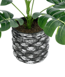 GloboStar® Artificial Garden MONSTERA 20893 - Τεχνητό Διακοσμητικό Φυτό Μονστέρα Φ40 x Υ33cm 9 20893 4