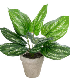 GloboStar® GloboStar® Artificial Garden SILVER POTHOS POTTED PLANT 20896 Διακοσμητικό Φυτό Πόθος Φ40 x Υ33cm