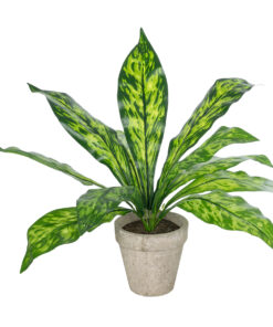 GloboStar® GloboStar® Artificial Garden  SPATHIPHYLLUM POTTED PLANT 20905 Διακοσμητικό Φυτό Σπαθίφυλλο Φ40 x Υ33cm