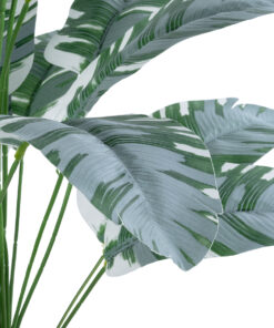GloboStar® Artificial Garden BANANA ZEBRA PLANT 20919 - Διακοσμητικό Φυτό Μπανανιά Ζέβρα Φ78 x Υ80cm 8 20919 3