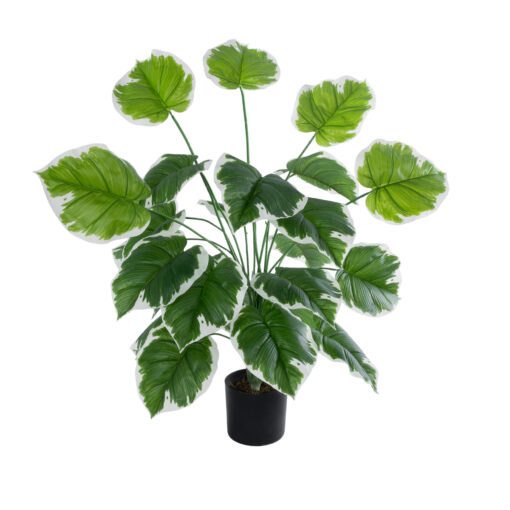 GloboStar® GloboStar® Artificial Garden WHITE HOSTA PLANT 20920 Διακοσμητικό Φυτό Λευκή Χόστα Φ87 x Υ80cm