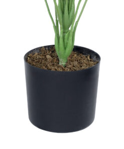 GloboStar® Artificial Garden WHITE HOSTA PLANT 20920 Διακοσμητικό Φυτό Λευκή Χόστα Φ87 x Υ80cm 9 20920 4