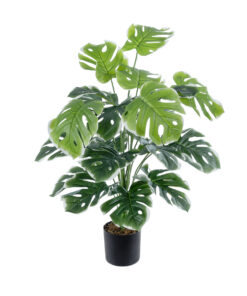 GloboStar® GloboStar® Artificial Garden MONSTERA PLANT 20924 - Διακοσμητικό Φυτό Μονστέρα Φ90 x Υ80cm