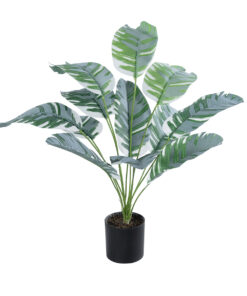 GloboStar® GloboStar® Artificial Garden BANANA PLANT ZEBRA 20930 - Διακοσμητικό Φυτό Μπανανιά Ζέβρα Φ70 x Υ55cm